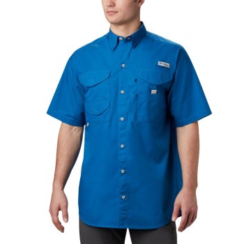 Columbia PFG Bonehead Short Sleeve Big, Camisa Azules Para Hombre | 685093-NFY